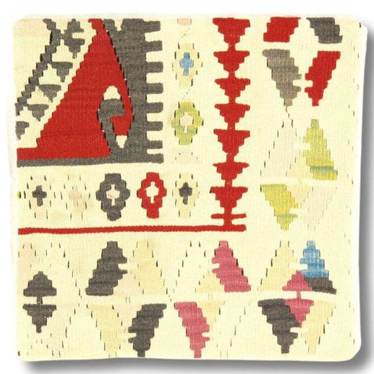 Alfombra de lana kazaka caucásica antigua del siglo XVIII para sala de estar - 3'7'' X 7'5''