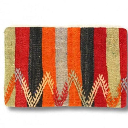 Canvello Vintage Turkish Hand Knotted Kilim Pillow - 16" x 24" - Canvello