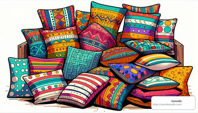 Revamp Your Space: Unleash Bright Multi Colored Throw Pillows!