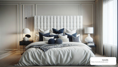 添加亮點：用海軍藍床抱枕提升您的裝飾品質
