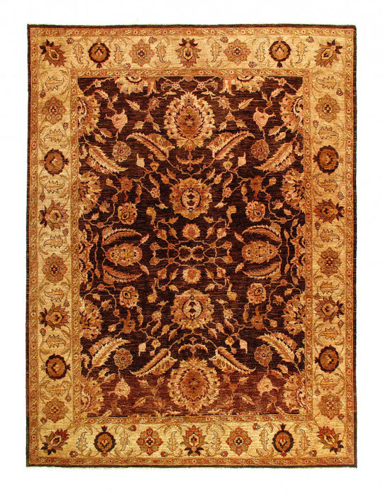 Alfombra de lana kazaka caucásica antigua del siglo XVIII para sala de estar - 3'7'' X 7'5''