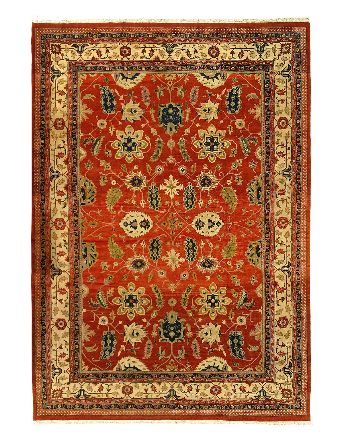 Rust Fine Hand Knotted Augra 13'8" x 19'9"