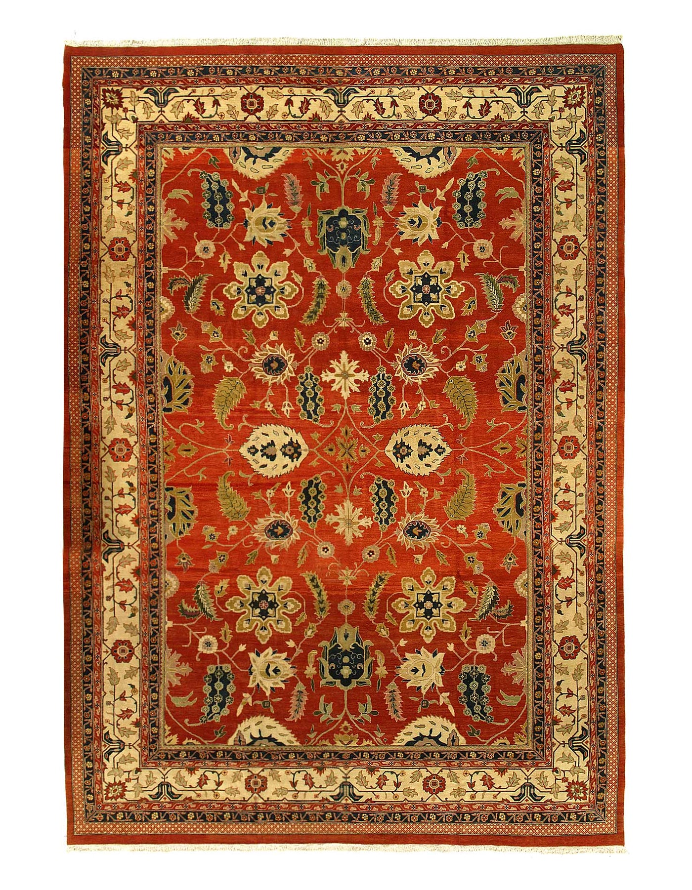 Rust Fine Hand Knotted Augra 13'8" x 19'9"