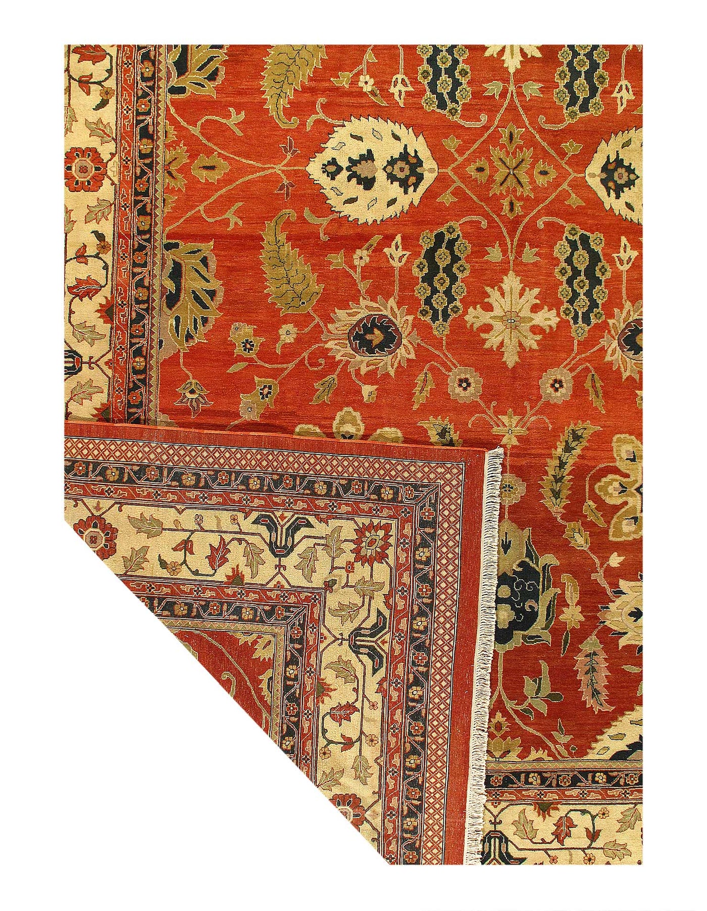 Rust Fine Hand Knotted Augra 13'8" x 19'9"