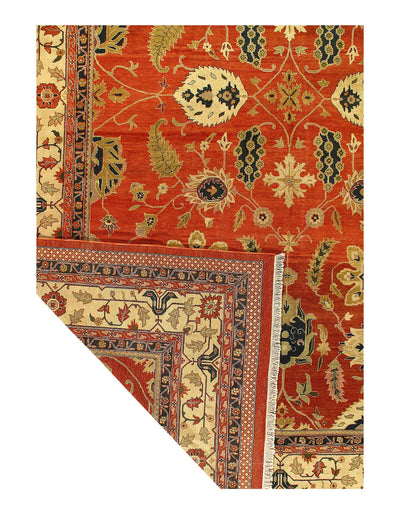 Rust Fine Hand Knotted Augra 13'8" x 19'9"