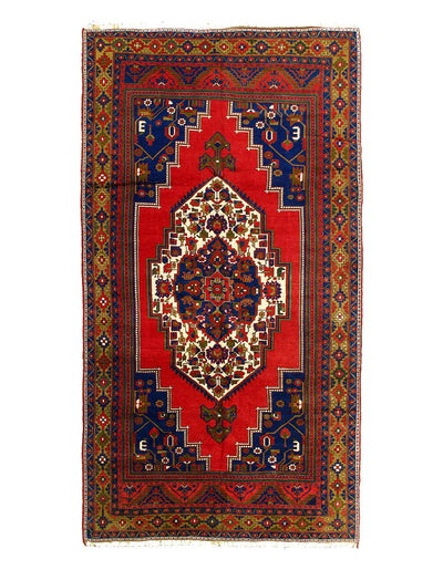 Fine Hand knotted Vintage Kazak rug 6'9'' X 12'9''
