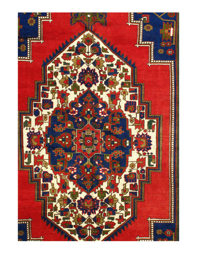 Fine Hand knotted Vintage Kazak rug 6'9'' X 12'9''