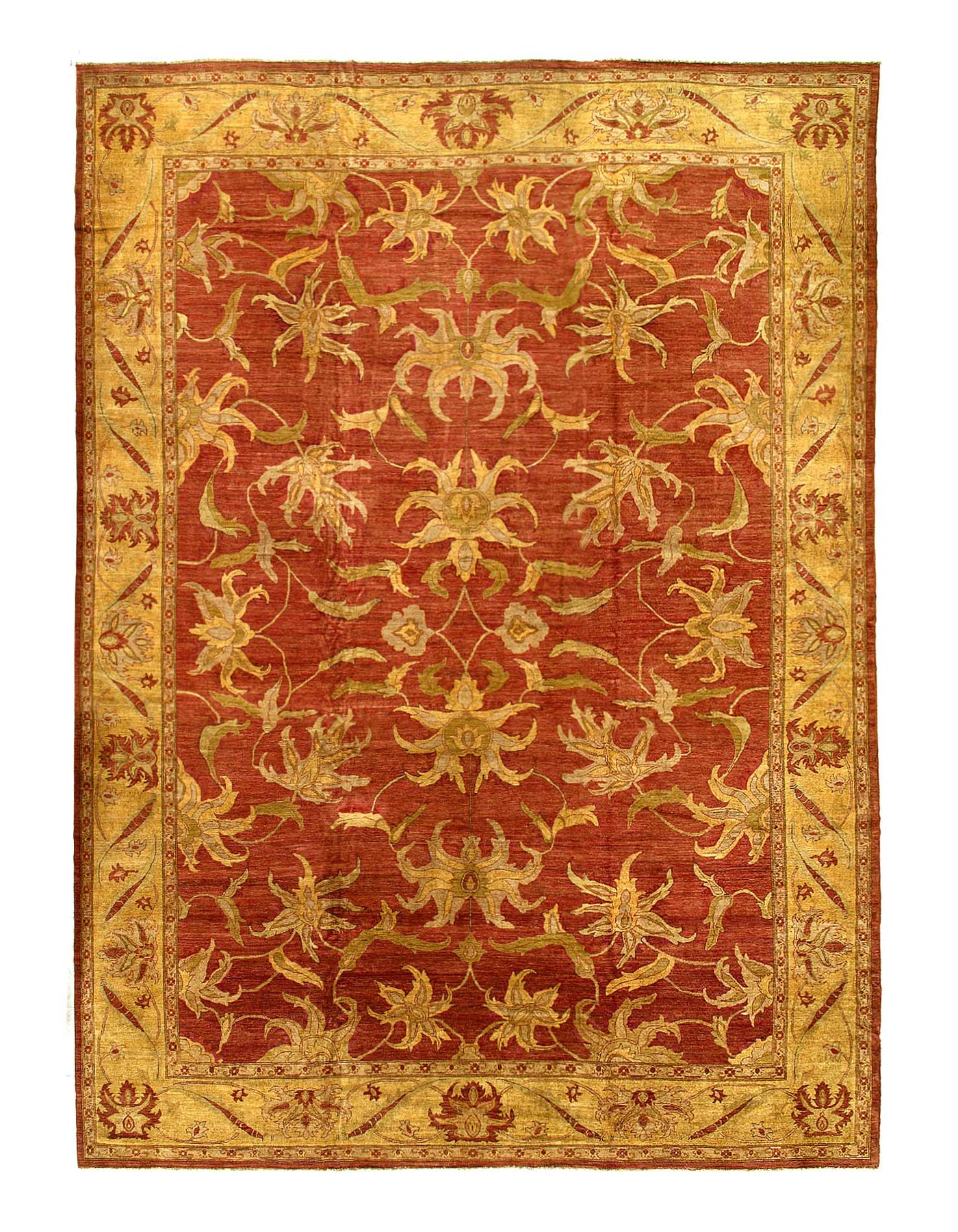 Brown Color Fine Hand knotted Farahan rug 14' X 19'6''