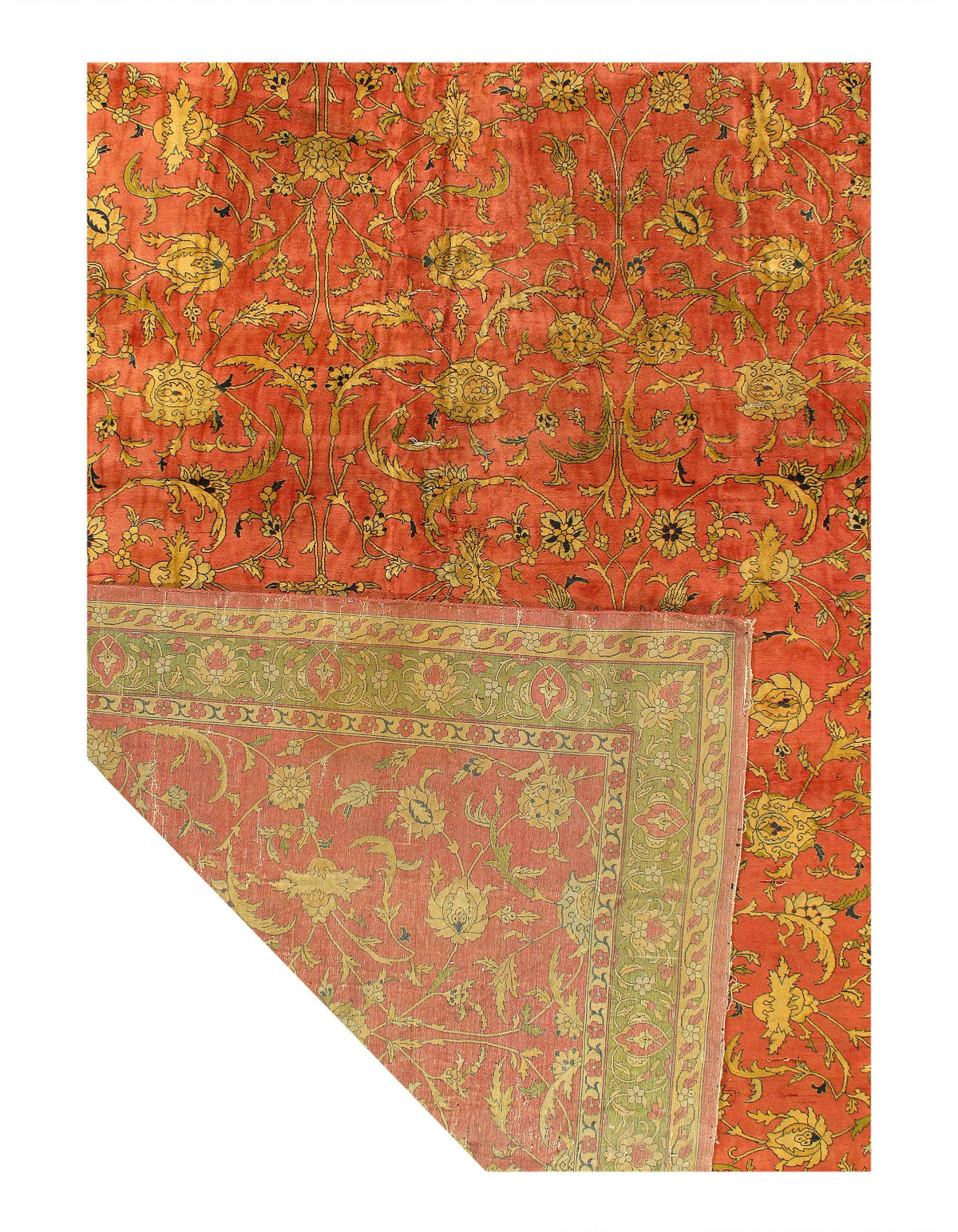 Fine Hand knotted Antique Agra rug 14'9"x25'7"