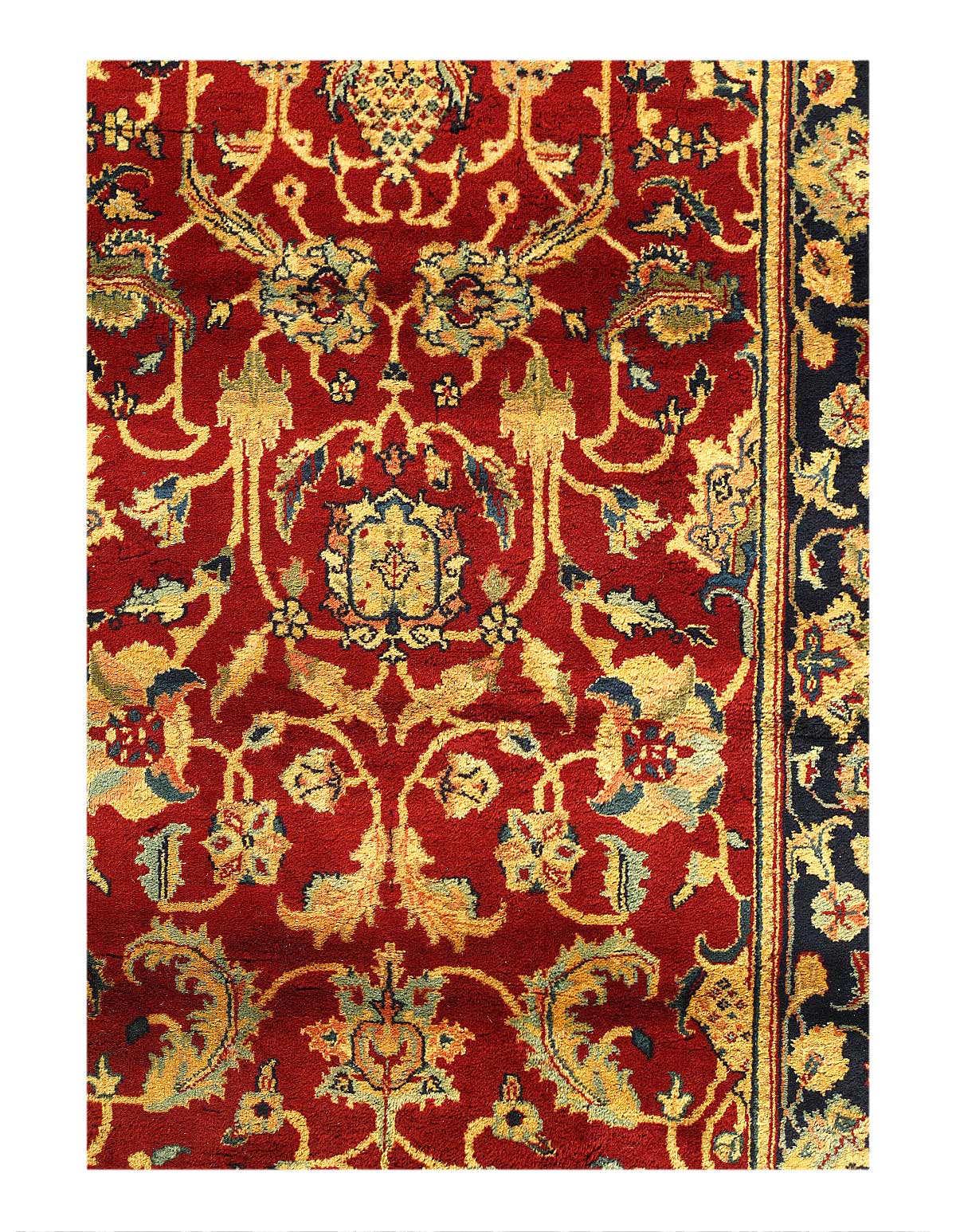 Red Fine Hand Knotted Augra 3'x5'