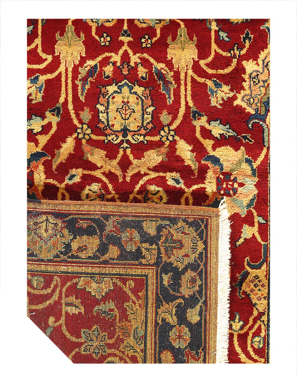 Red Fine Hand Knotted Augra 3'x5'