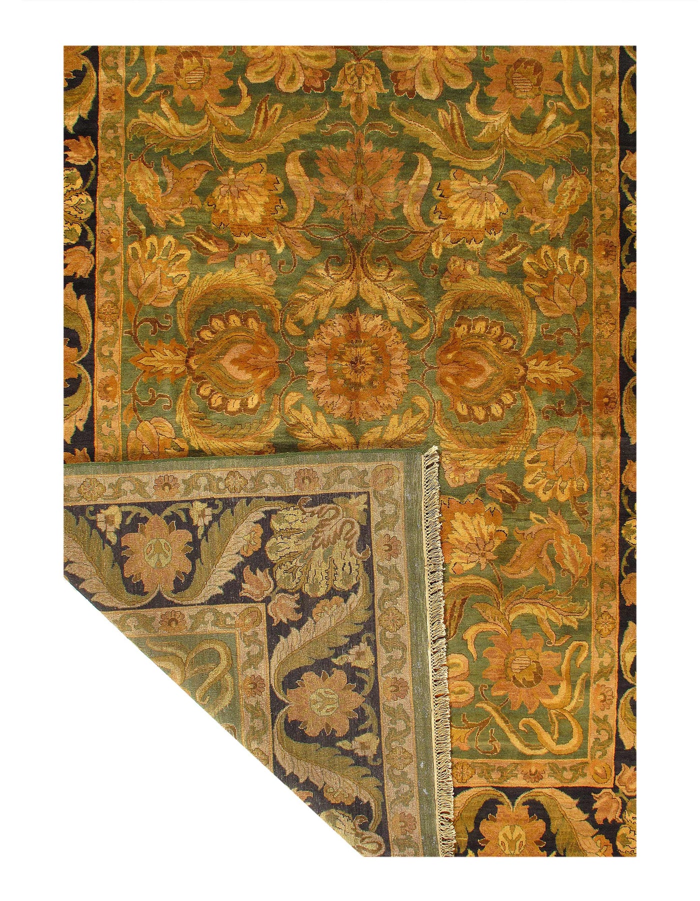 Fine Hand Knotted Indian Agra rug 10'2'' X 14'5''