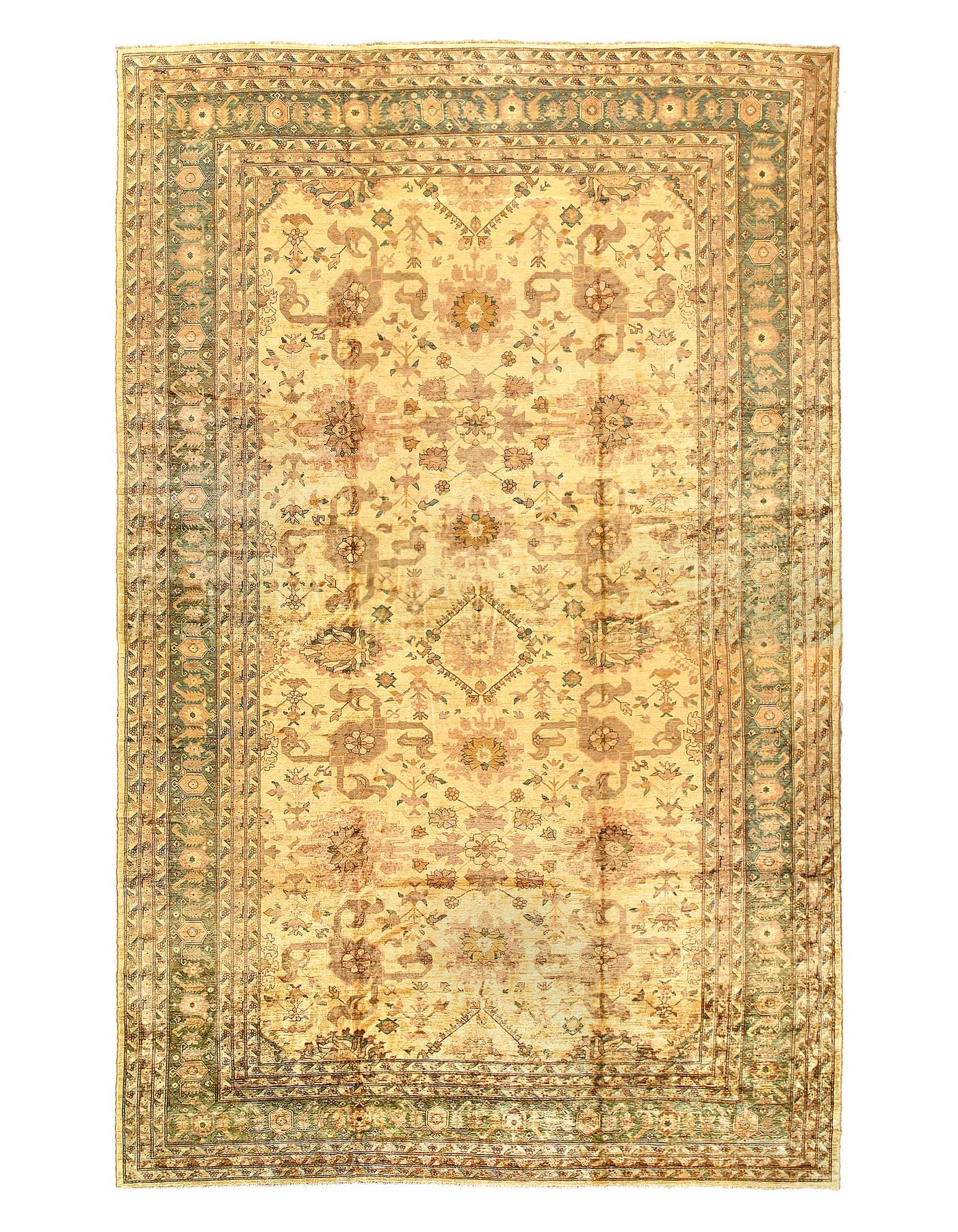 Fine hand knotted Farahan rug 14' X 24'6''