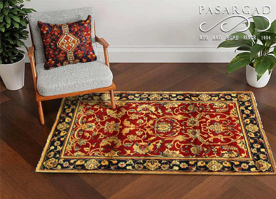 Rust Fine Hand Knotted Augra 7'4"x9'1"