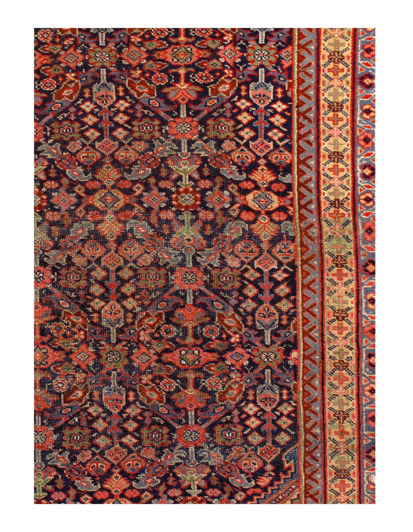 Navy blue antique Turkish Hereke 10'4"x14'9"