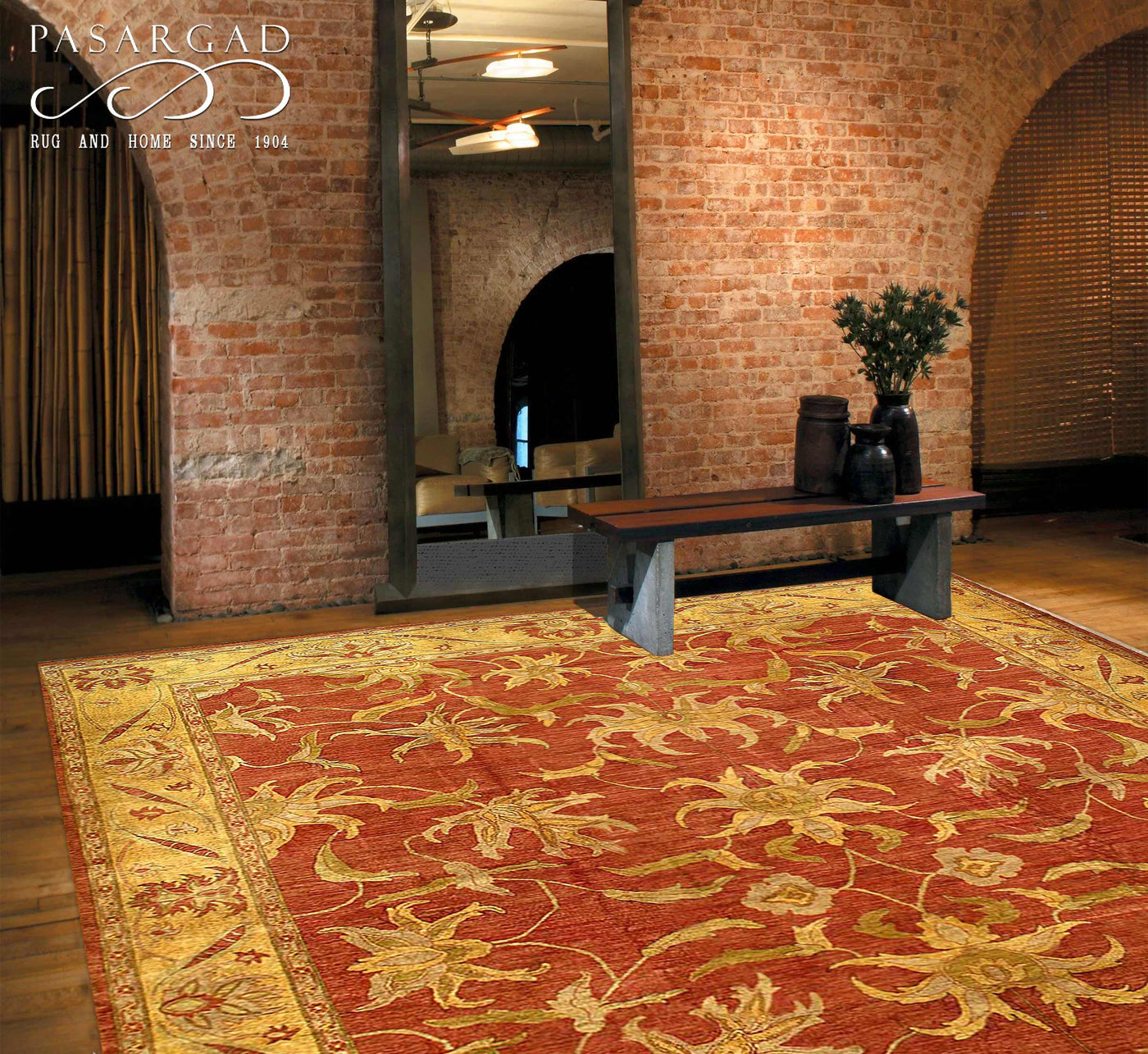 Brown Color Fine Hand knotted Farahan rug 14' X 19'6''