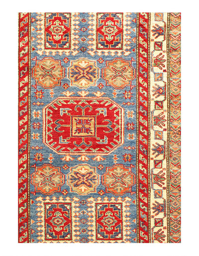 Luxury Handwoven Wool Runner - 2'8"x9'5" Vegetable-Dyed Artisan Hallway Masterpiece