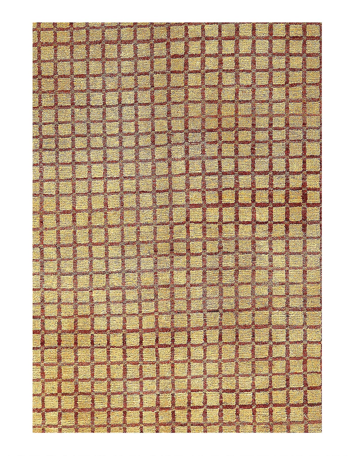 Handmade Vegetable-Dyed Wool Rug – 8'1"x10'2" - Luxury Transitional & Global Eclectic Décor"