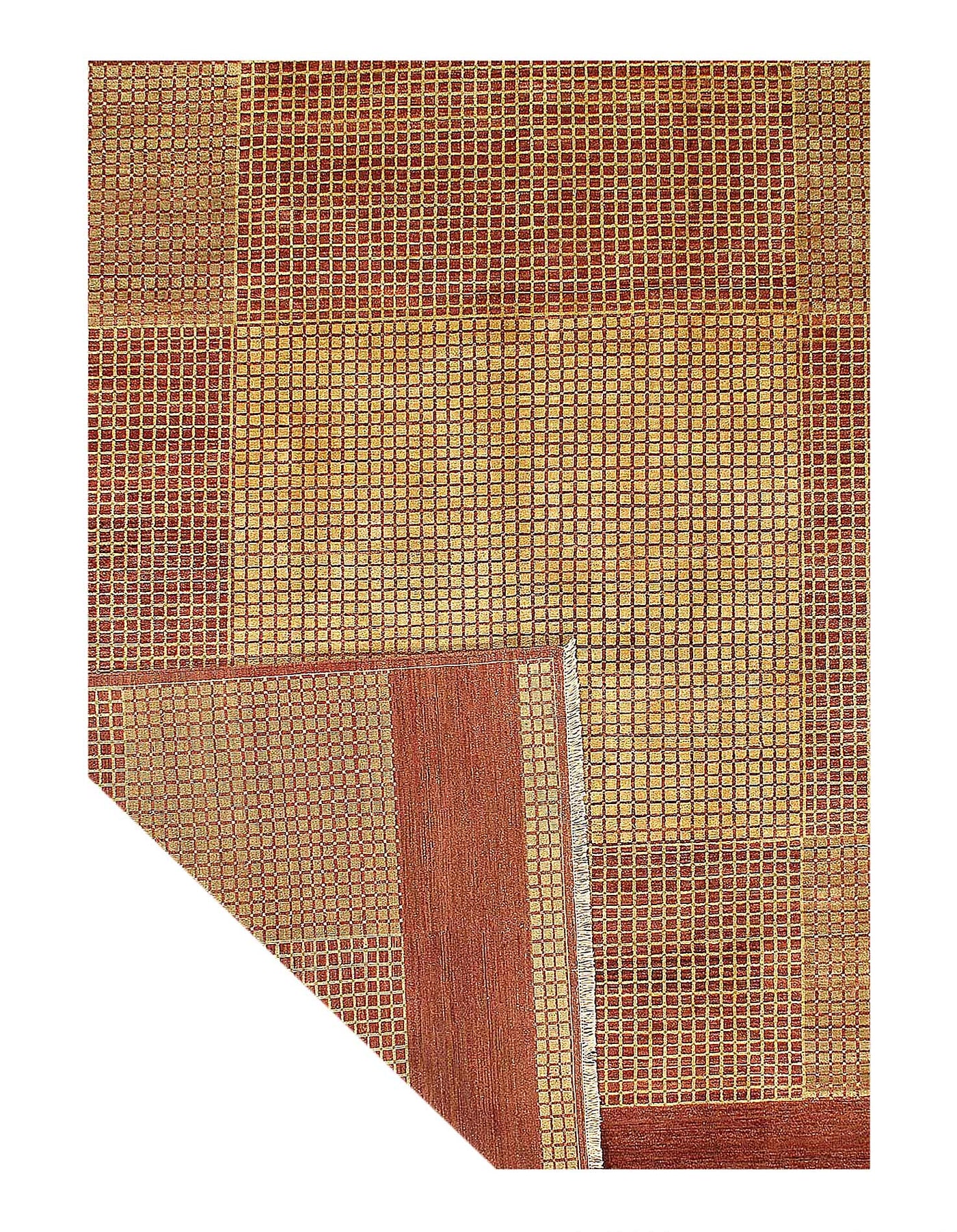 Handmade Vegetable-Dyed Wool Rug – 8'1"x10'2" - Luxury Transitional & Global Eclectic Décor"