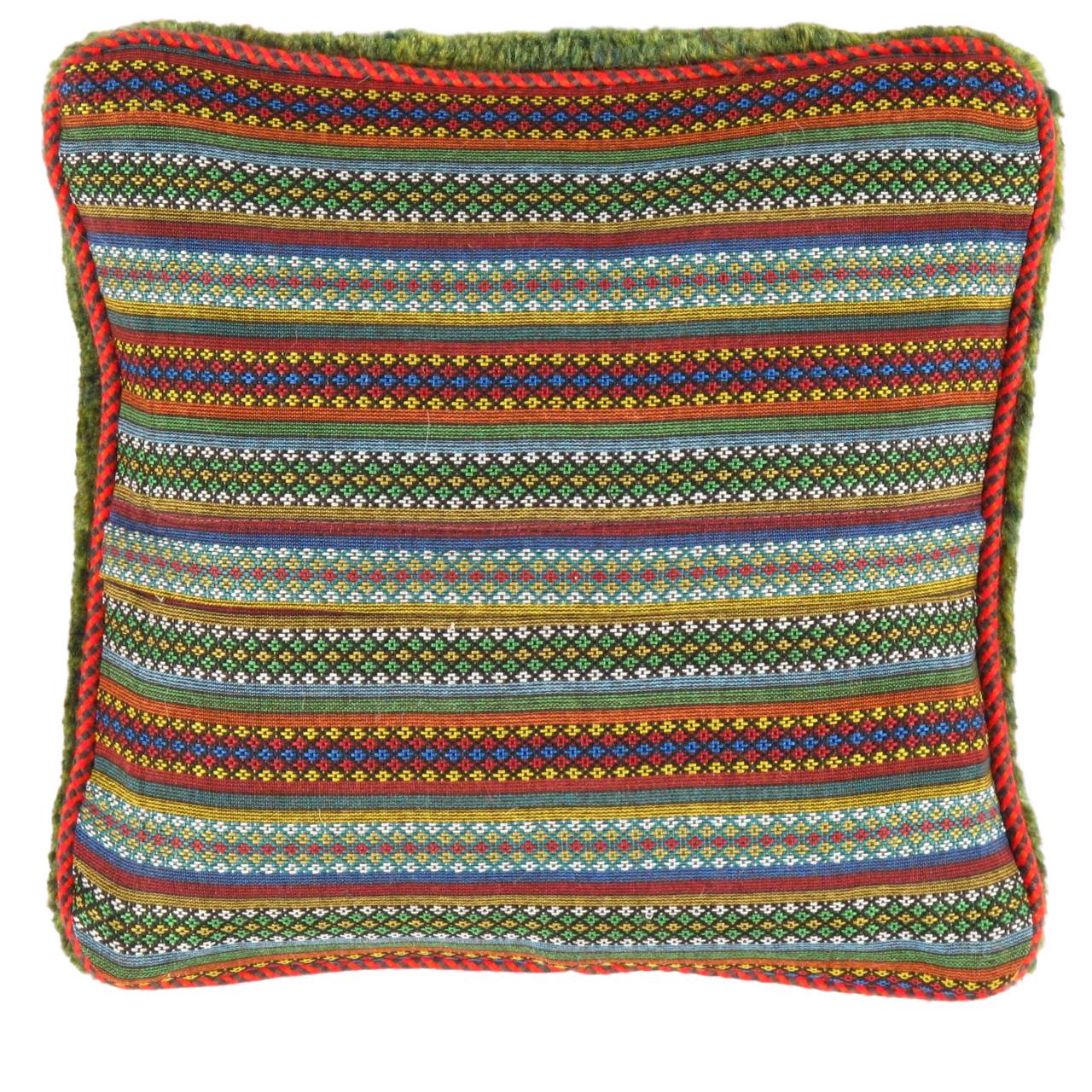 Fine Hand knotted Gabbeh pillow 16"X 16"