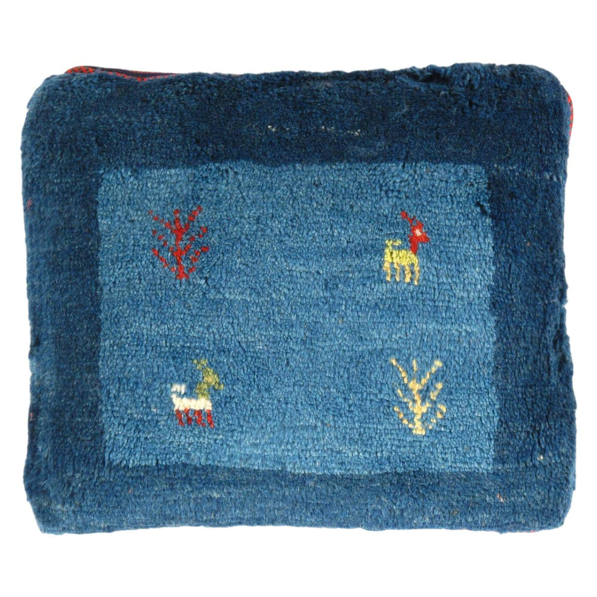 Fine Hand knotted Gabbeh pillow 16"X 16"