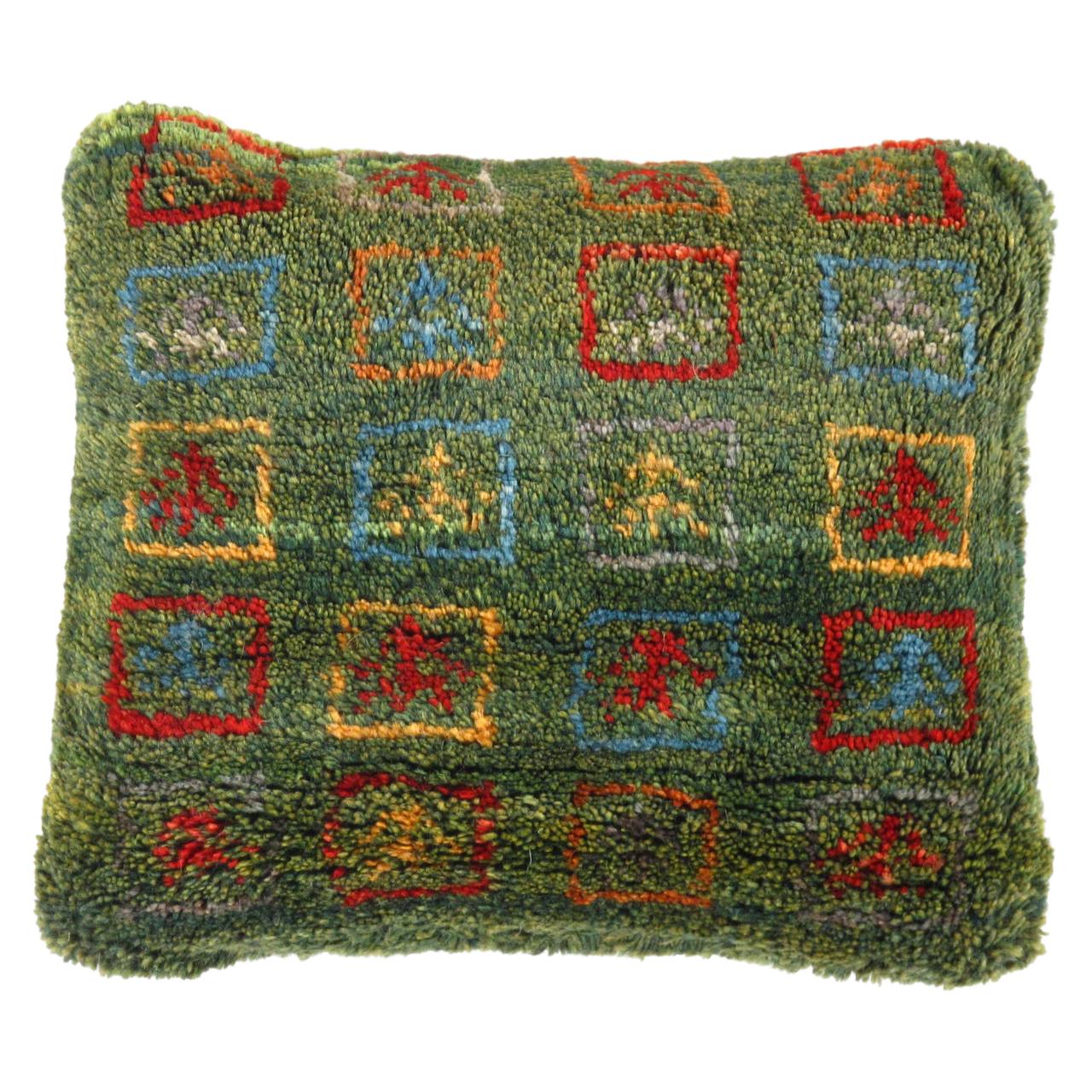 Fine Hand knotted Gabbeh pillow 16