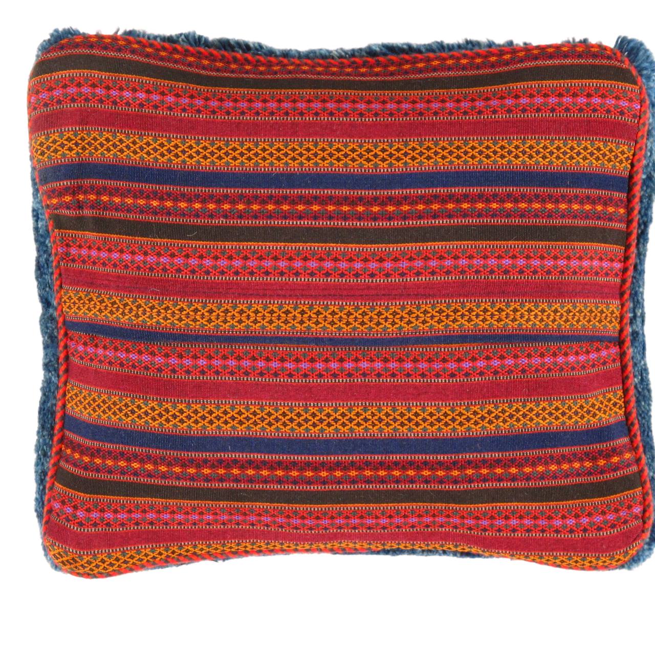 Fine Hand knotted Gabbeh pillow 15"X 17"