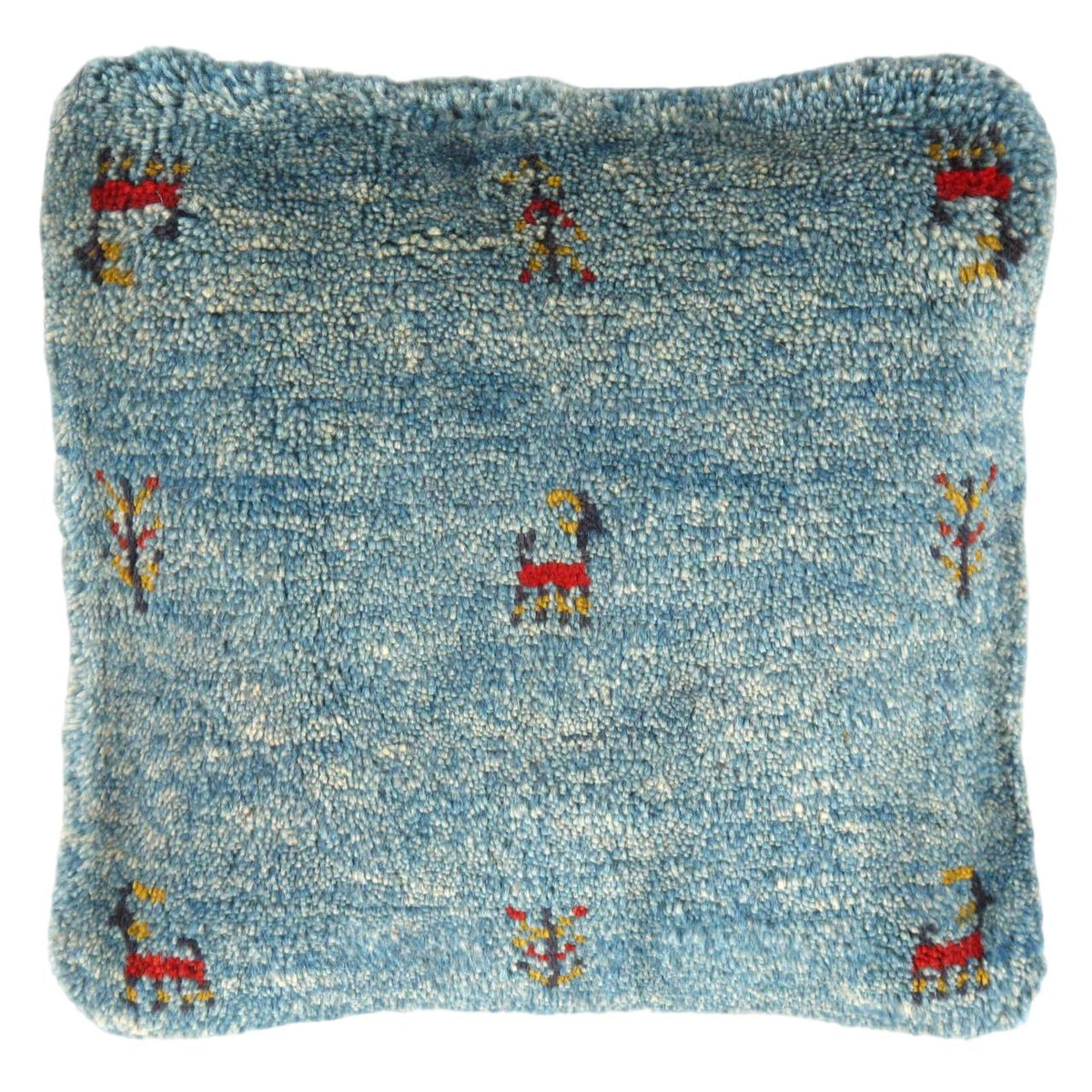 Fine Hand knotted Gabbeh pillow 16"X 16"