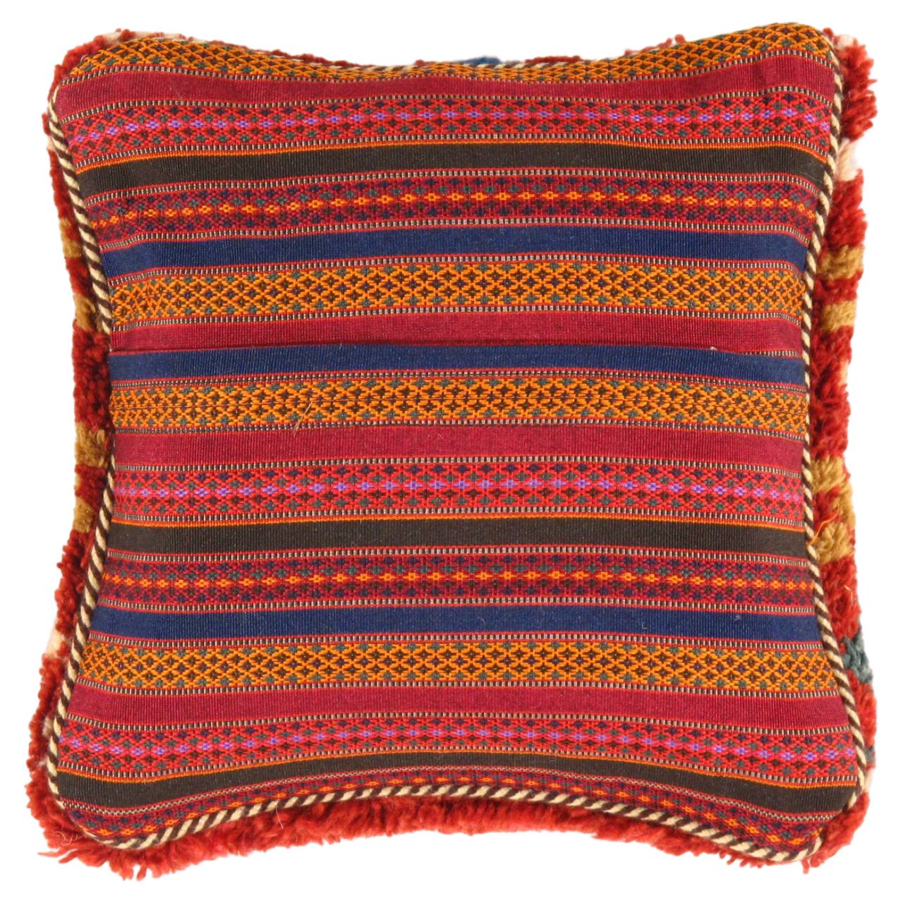 Fine Hand knotted Gabbeh pillow 14"X 14"