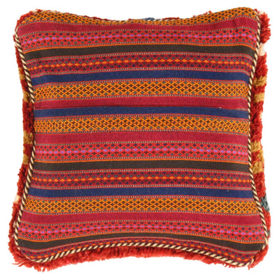 Fine Hand knotted Gabbeh pillow 14"X 14"