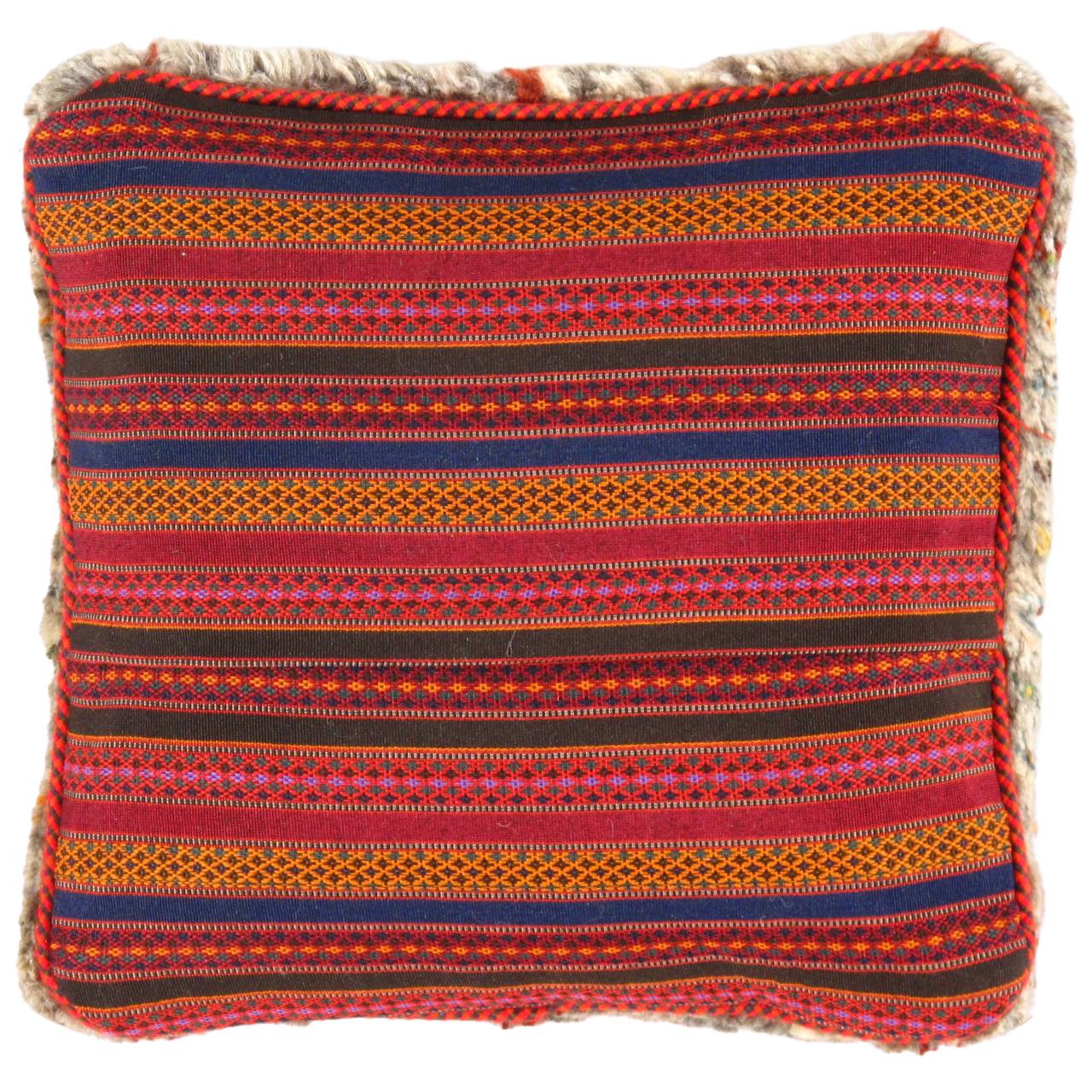 Fine Hand knotted Gabbeh pillow 16"X 16"