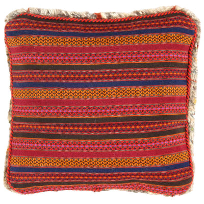 Fine Hand knotted Gabbeh pillow 16"X 16"