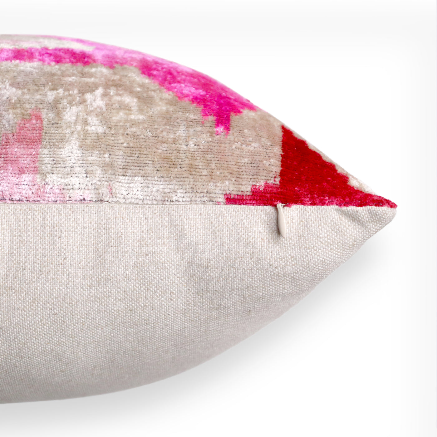 Canvello 手工製作粉紅色起始抱枕帶羽絨墊 - 18 x 18 英寸