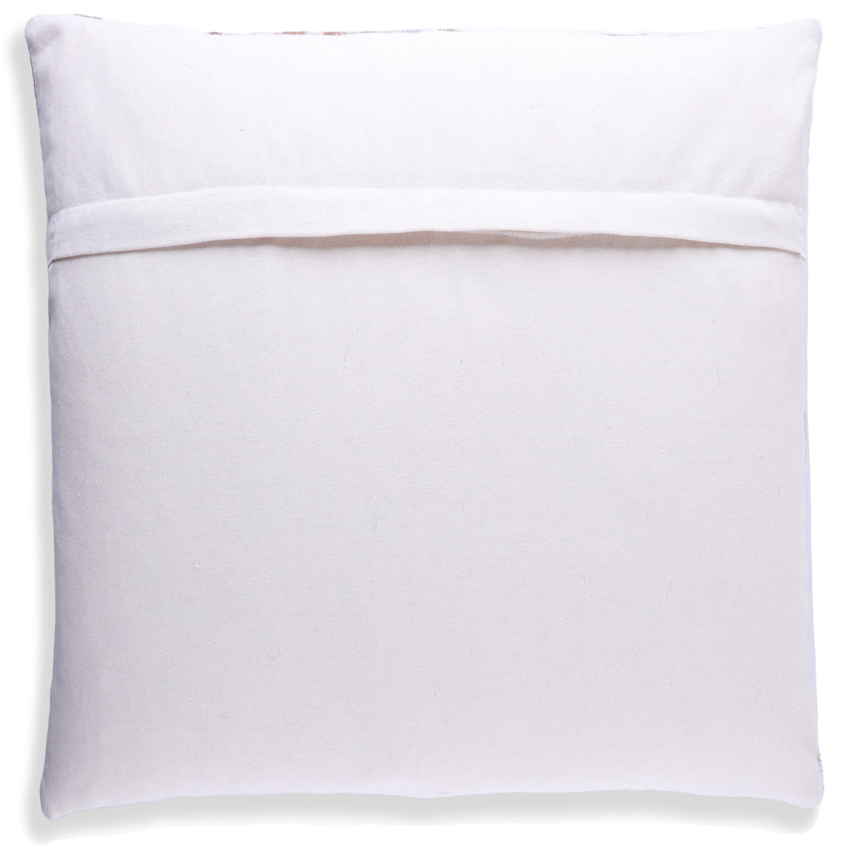 Handmade Cowhide Leather Patchwork Pillow 18x18 Inch | Real Hair-On Hide with Linen Back