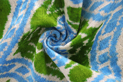 Luxury Handmade Velvet Pillow in Pink & Taupe Ikat Heart Pattern – 16x24