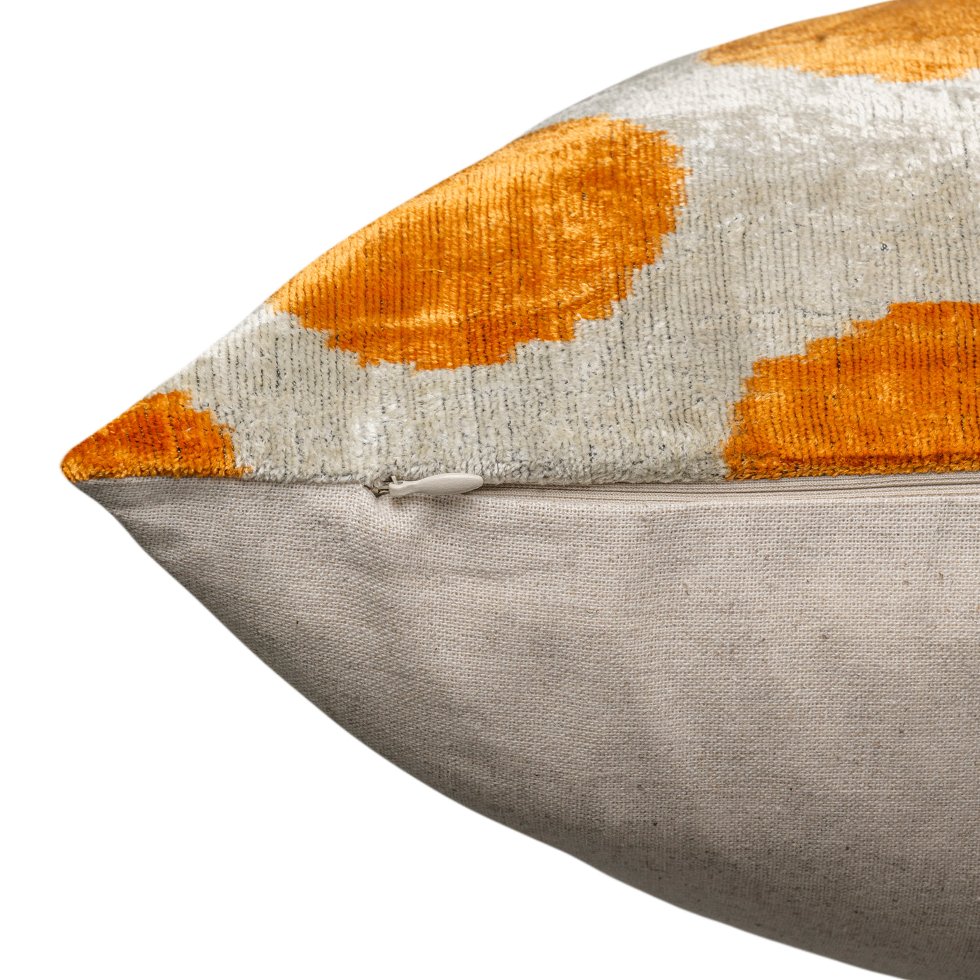 Handmade Velvet Pillow – Gold Mustard Polka Dot Pattern, 16x24"