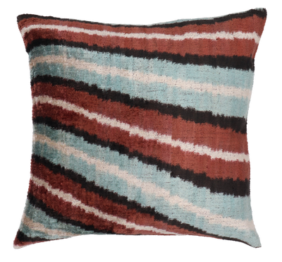 Canvello Luxury Decorative Brown Gray Throw Pillows | 16 x 16 in (40 x 40 cm)