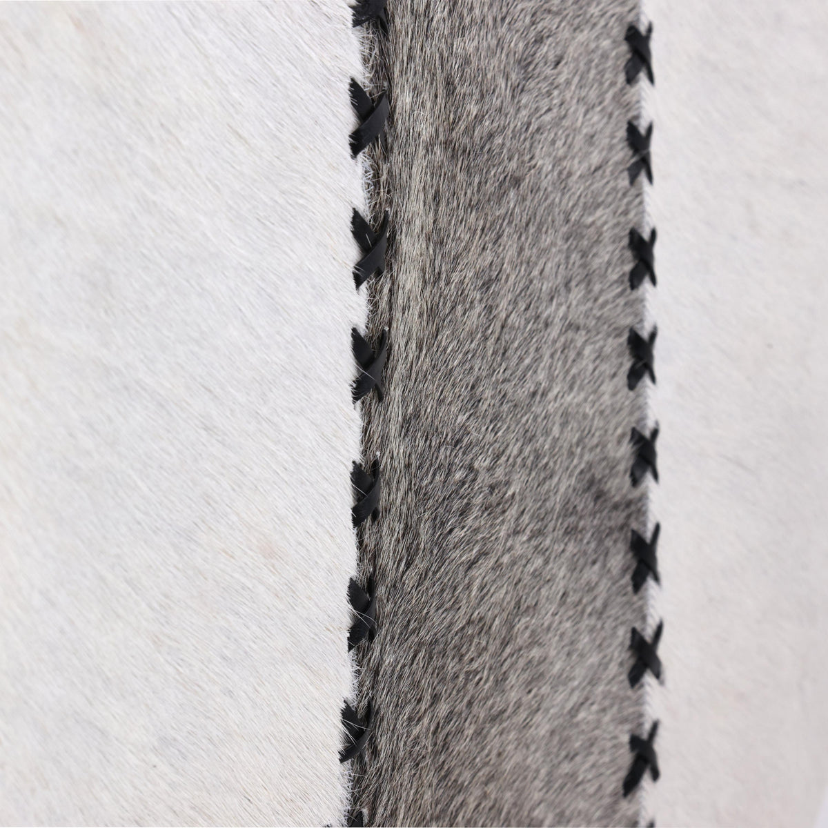 Luxury Striped Genuine Hair-On Cowhide Pillow 18x18 | Handmade