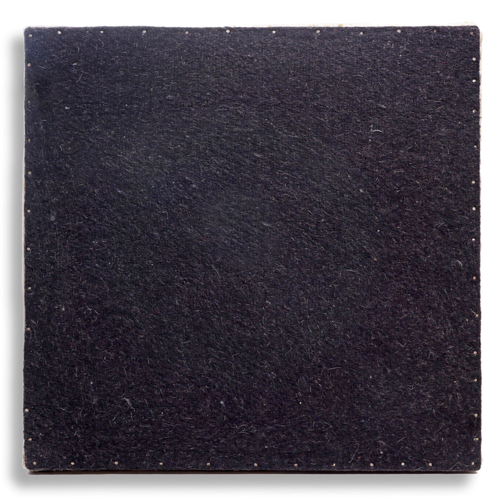 Handmade Tricolor Cowhide Pouf - 18" Genuine Leather Square Ottoman