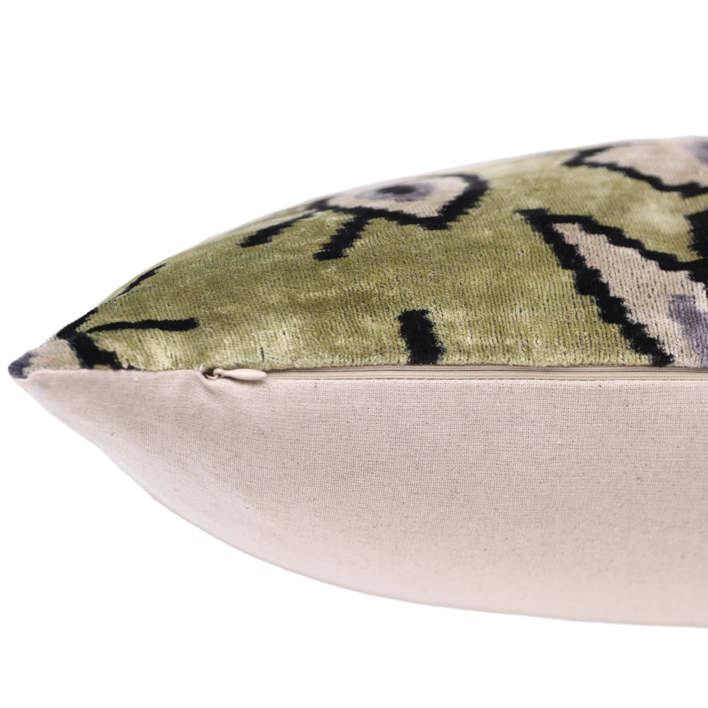 Surreal Eye Pattern Velvet Pillow – Handmade 16x24 Lumbar