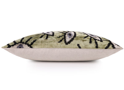 Surreal Eye Pattern Velvet Pillow – Handmade 16x24 Lumbar