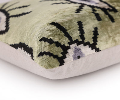 Surreal Eye Pattern Velvet Pillow – Handmade 16x24 Lumbar