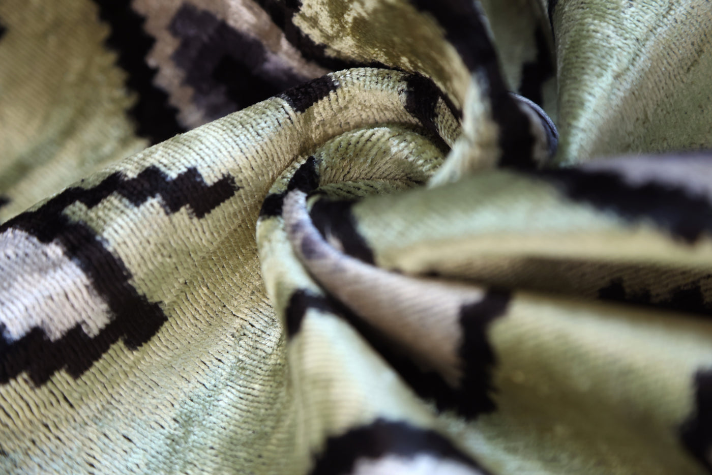 Surreal Eye Pattern Velvet Pillow – Handmade 16x24 Lumbar