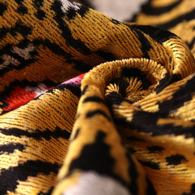 Handmade Tiger Design Velvet Lumbar Pillow 16x24 – Bold Artisan Statement Cushion