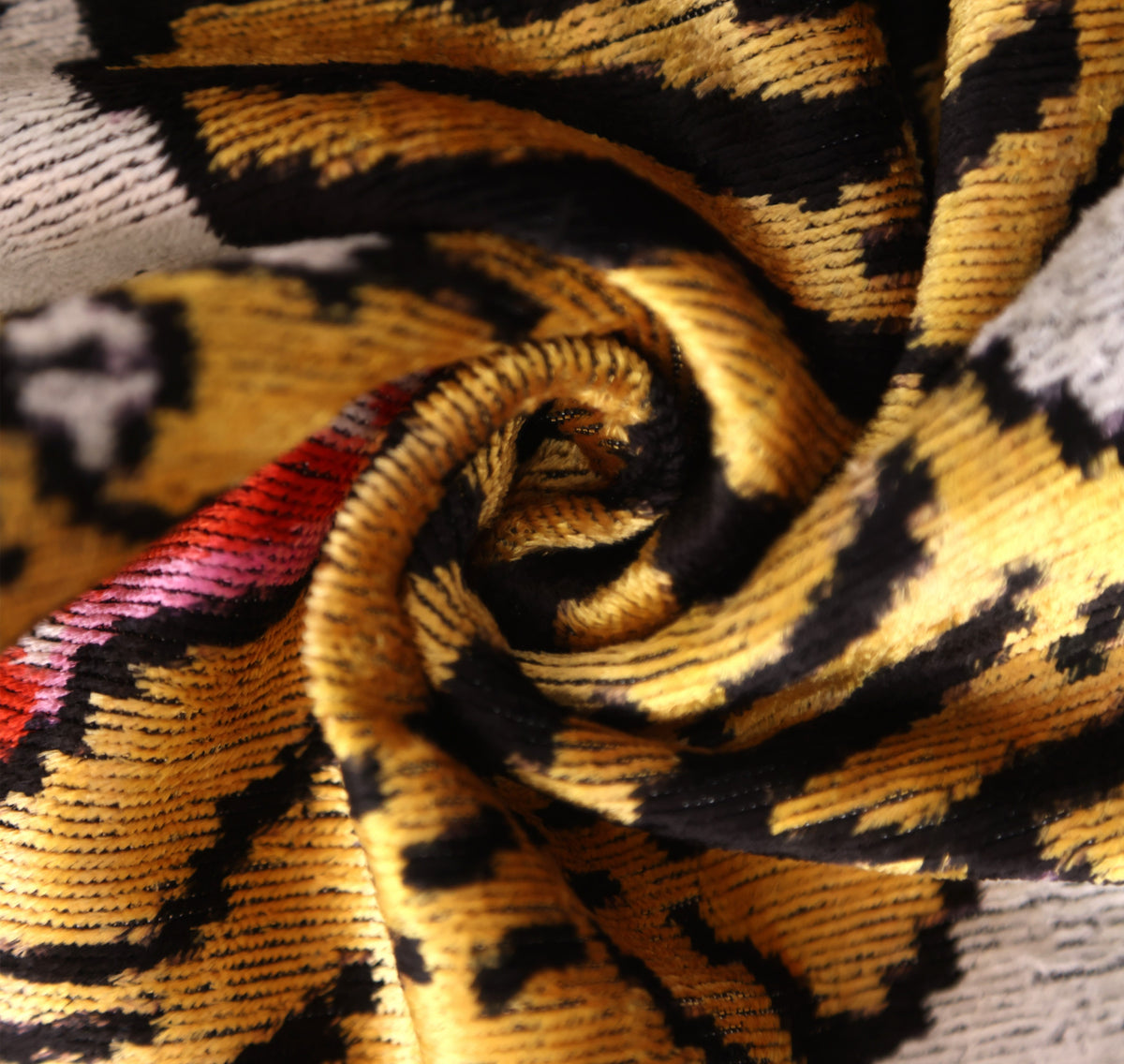 Handmade Tiger Design Velvet Lumbar Pillow 16x24 – Bold Artisan Statement Cushion