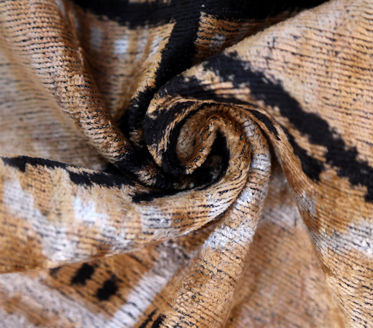 Luxury Earth-Tone Silk Velvet Throw Pillow 16x24 – Handmade Tribal Modern Geometric Lumbar