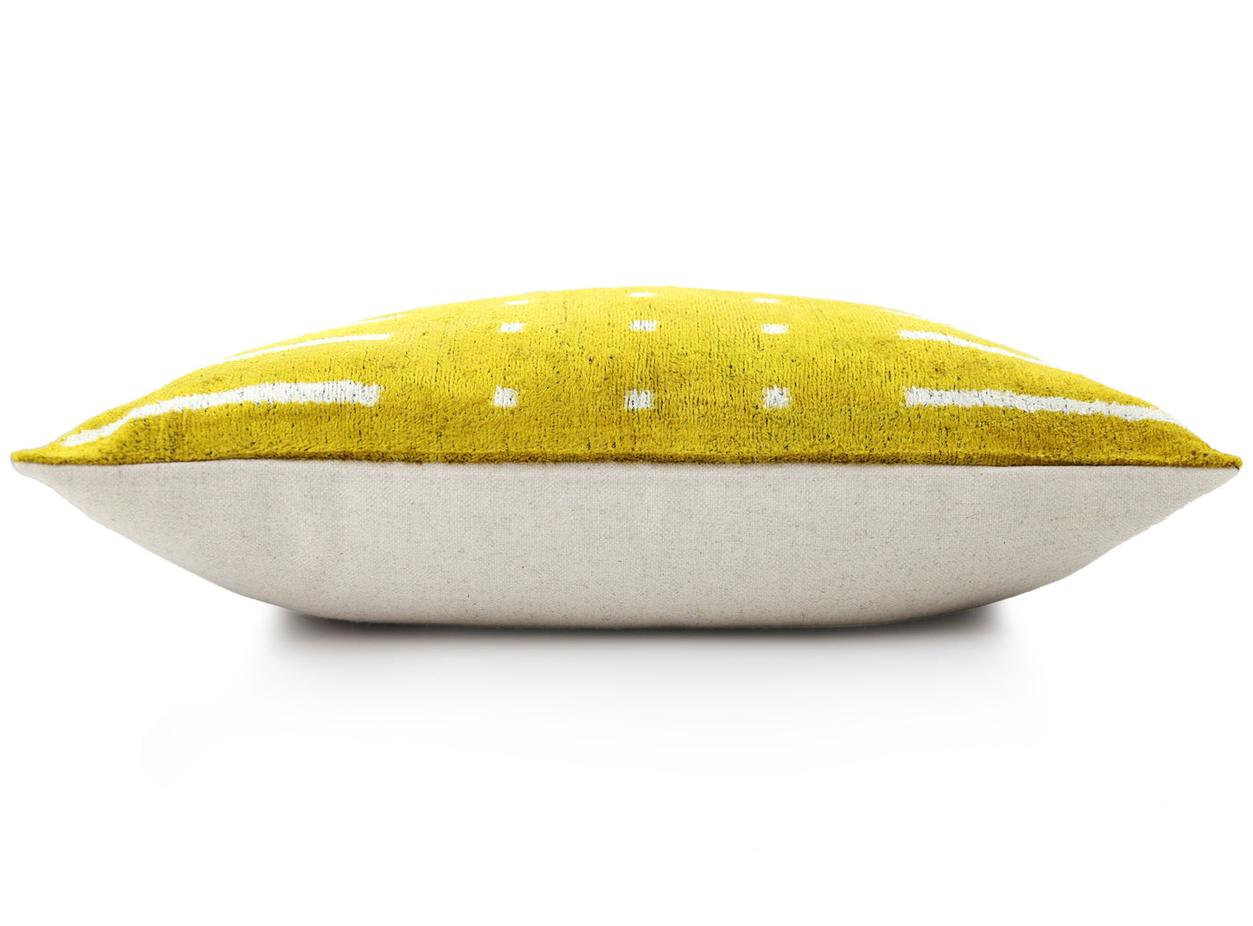 Handmade Mustard Yellow Velvet Lumbar Pillow 16x24 – Modern Geometric Designer Cushion