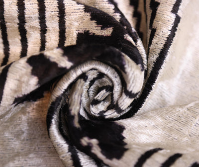 Black Silver Geometric Silk Velvet Lumbar Pillow – 16x24 Handmade Modern Cushion