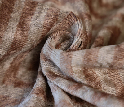 Beige Geometric Silk Velvet Pillow 16x24 Handmade Luxury Cushion