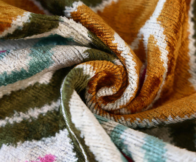 Multicolor Diamond Silk Velvet Pillow – 16x24 Handmade Luxury Cushion